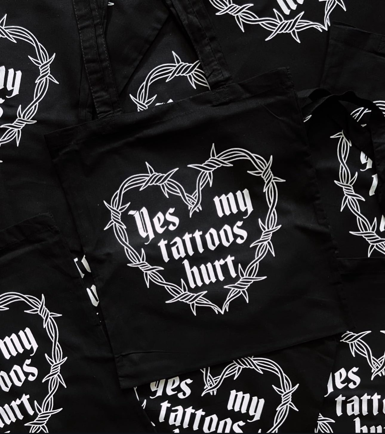 Yes My Tattoos Hurt Tote Bag